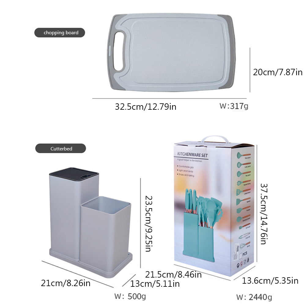 kit de utensilios de cocina 19pzs