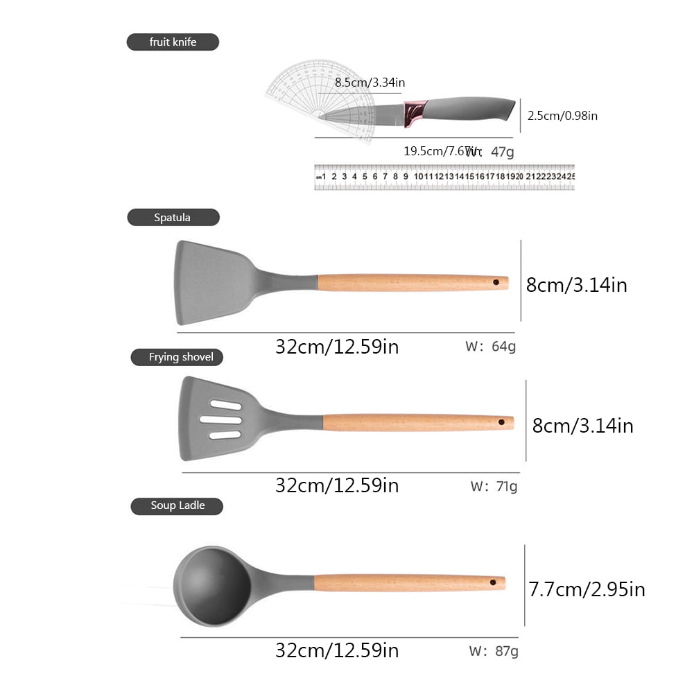 kit de utensilios de cocina 19pzs
