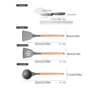 kit de utensilios de cocina 19pzs
